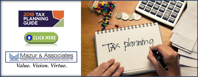 Mazur_2016 tax planning